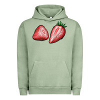 Pigment Oil Green strawberries Urban Hoodie - BundleAndBundleShop