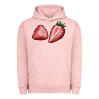 Pigment Salmon strawberries Urban Hoodie - BundleAndBundleShop