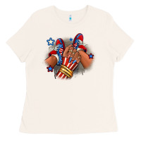 Bone America afro girl sneakers Ladies Tee - RanaPortraitStore