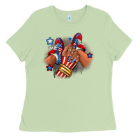 Matcha America afro girl sneakers Ladies Tee - RanaPortraitStore