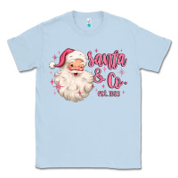 Dusty Blue santa and co Classic Tee - MaliasSmallBusiness