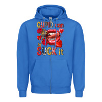 True Royal Cupid can suck it Valentine'S Day Zipper Hoodie - HowdyJamesFarm