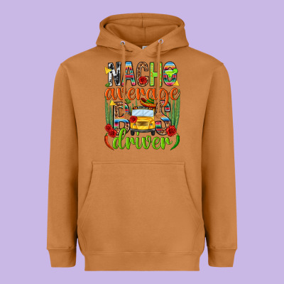 Nacho Average Bus Driver Mexico Heavyweight Hoodie Designed By Howdyjamesfarm