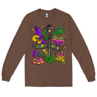 Chestnut new orleans mardi gras Long Sleeve Tee - LillyAllenDesigns