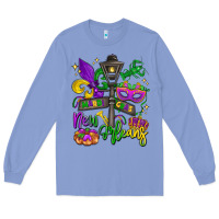 Colony Blue new orleans mardi gras Long Sleeve Tee - LillyAllenDesigns