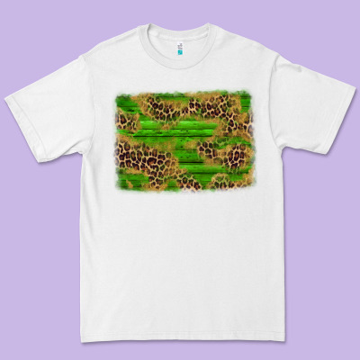 Western Leopard Distressed Background Premium Tee Designed By Adodesignshop