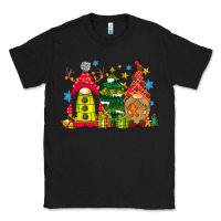 Black gnome Christmas Classic Tee - CowhideDigitalArt