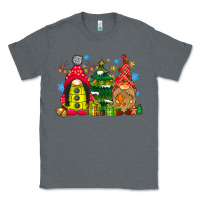 Charcoal Heather gnome Christmas Classic Tee - CowhideDigitalArt