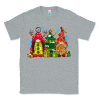 Heather Grey gnome Christmas Classic Tee - CowhideDigitalArt