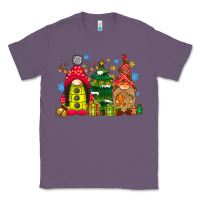 Lavender gnome Christmas Classic Tee - CowhideDigitalArt