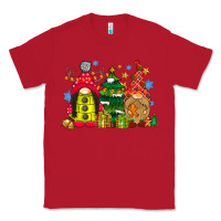 Red gnome Christmas Classic Tee - CowhideDigitalArt