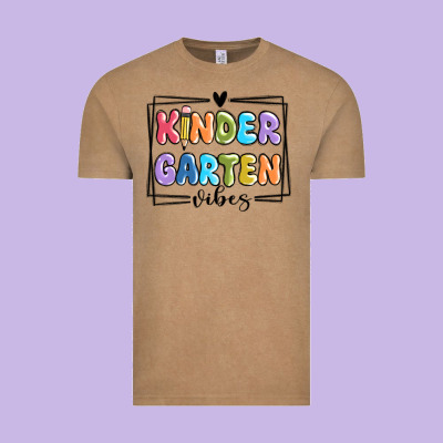 Kinder Garten Vibes Vintage Tee Designed By Maliassmallbusiness