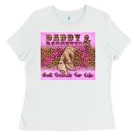 White daddy and daughter best friends for life Ladies Tee - Artiststas