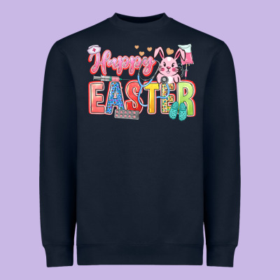 Happy Easter Nurse Heavyweight Sweatshirt Designed By Lillyallendesigns