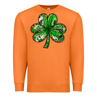 Carrot Shamrock with leopard and cowhide St. Patricks day Premium Sweatshirt - HowdyJamesFarm
