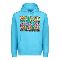 Ocean Blue Nurse Nurse Nurse Premium Hoodie - CowGirlArtShop