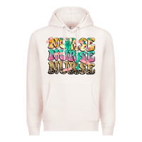 Pale Pink Nurse Nurse Nurse Premium Hoodie - CowGirlArtShop
