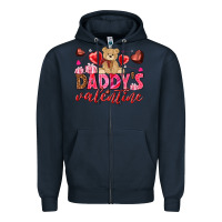 Navy Daddy's Valentine Zipper Hoodie - HowdyJamesFarm