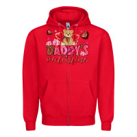 Red Daddy's Valentine Zipper Hoodie - HowdyJamesFarm