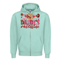 Seafoam Daddy's Valentine Zipper Hoodie - HowdyJamesFarm