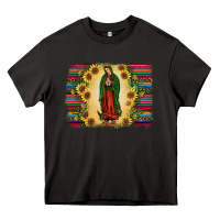 Asphalt serape our lady of guadalupe2 Heavy Core Tee - JahusDesignShop