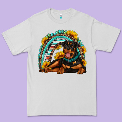 Rottweiler  Rainbow Premium Tee Designed By Artiststas