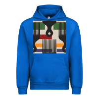 Cobalt afro comb seamless pattern Urban Hoodie - BundleAndBundleShop