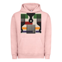 Pigment Salmon afro comb seamless pattern Urban Hoodie - BundleAndBundleShop