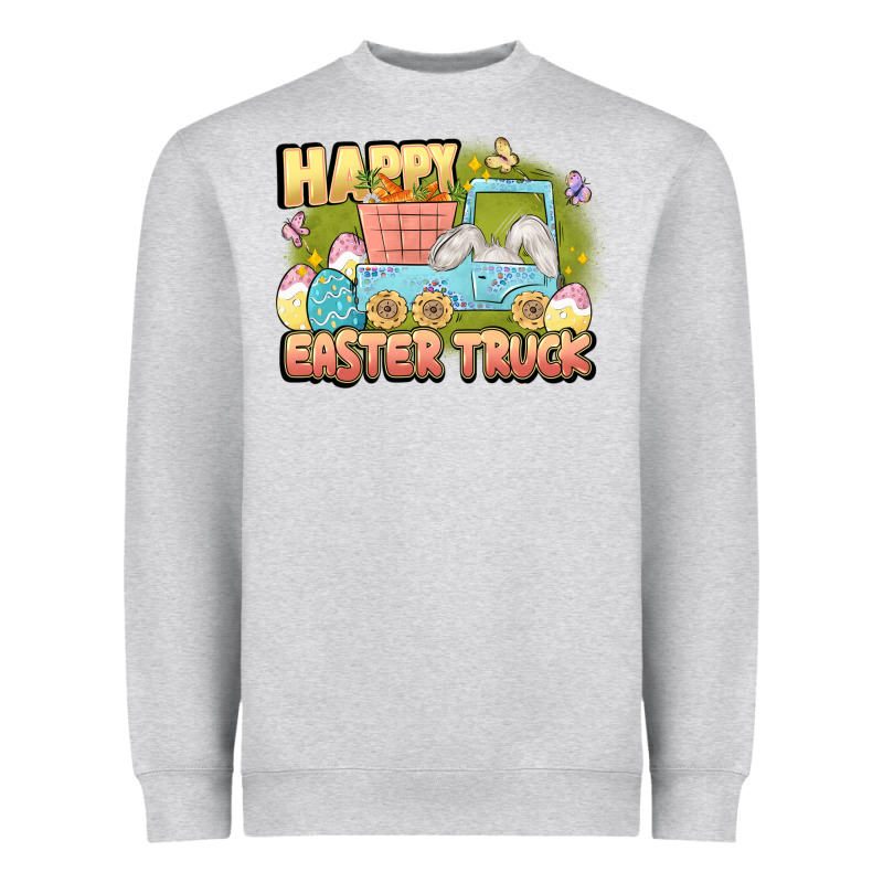 Happy Easter Truck Heavyweight Sweatshirt by LillyAllenDesigns | Teevron