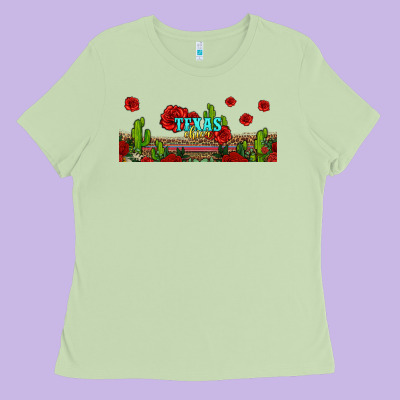 Texas Chica Ladies Tee Designed By Jasminsmagicworld