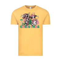 Vintage Mustard my first christmas cow Vintage Tee - MaliasSmallBusiness