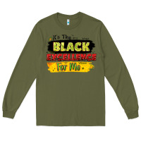 Army Green it's the black excellence for me Long Sleeve Tee - LillyAllenDesigns