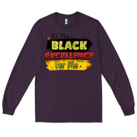 Plum it's the black excellence for me Long Sleeve Tee - LillyAllenDesigns