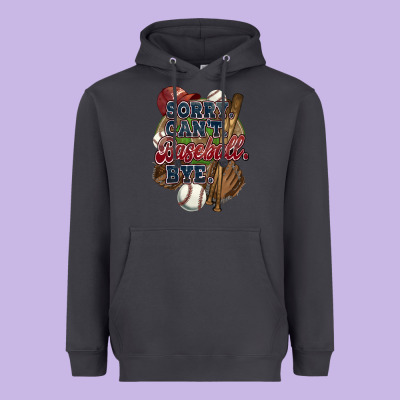 Sorry Can't Baseball Bye Heavyweight Hoodie Designed By Howdyjamesfarm