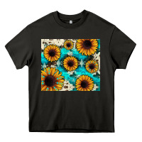 Asphalt gemstone sunflower Heavy Core Tee - JahusDesignShop