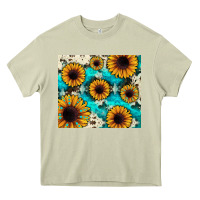 Mossy gemstone sunflower Heavy Core Tee - JahusDesignShop