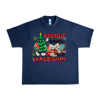 Navy rockin around the classroom Urban Heavy Tee - MaliasSmallBusiness