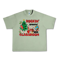 Oil Green rockin around the classroom Urban Heavy Tee - MaliasSmallBusiness