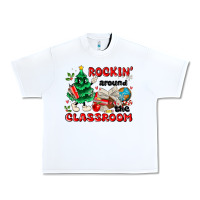 White rockin around the classroom Urban Heavy Tee - MaliasSmallBusiness