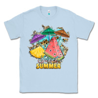 Dusty Blue sweet summer watermelon pineapple fruits Classic Tee - RanaPortraitStore