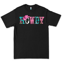 Black valentines day howdy and heart gift Premium Tee - AdoDesignShop
