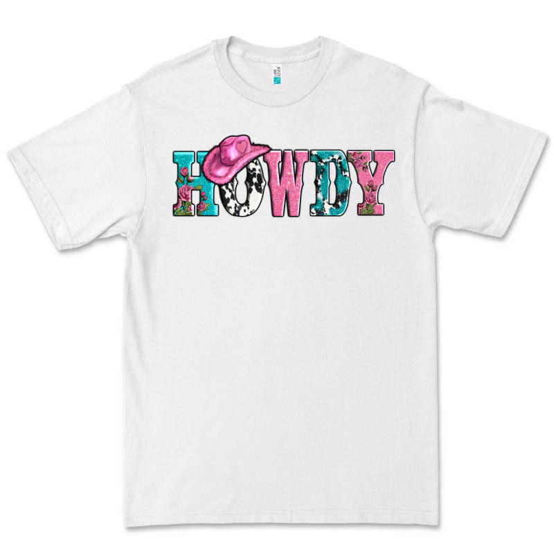 Valentines Day Howdy And Heart Gift Premium Tee by AdoDesignShop | Teevron
