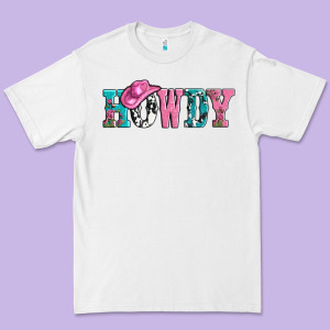 Valentines Day Howdy And Heart Gift Premium Tee Designed By Adodesignshop