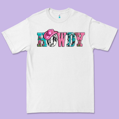 Valentines Day Howdy And Heart Gift Premium Tee Designed By Adodesignshop