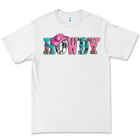 White valentines day howdy and heart gift Premium Tee - AdoDesignShop