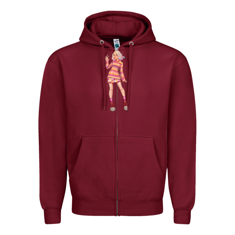 Colorful Girl Zipper Hoodie by TumblerDesignByShophia | Teevron