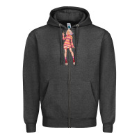 Charcoal Heather colorful girl Zipper Hoodie - TumblerDesignByShophia