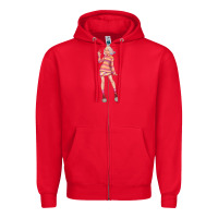 Red colorful girl Zipper Hoodie - TumblerDesignByShophia