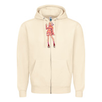 Sandshell colorful girl Zipper Hoodie - TumblerDesignByShophia