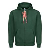 Sports Green colorful girl Zipper Hoodie - TumblerDesignByShophia